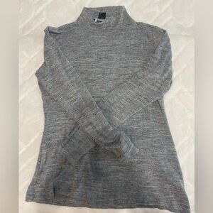 Wool Mock Neck/Turtle Neck Long Sleeve Top